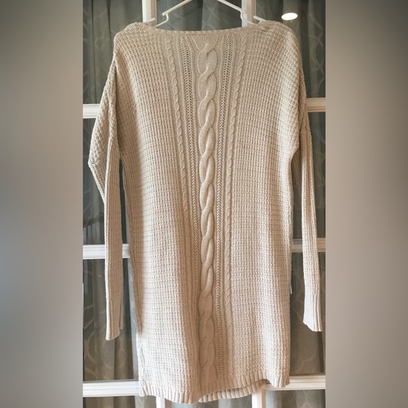 Roxy size S sweater dress in off-white super light tan - beautiful condition - Picture 10 of 11